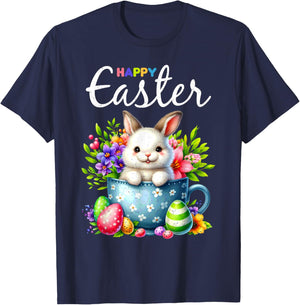 Bunny Egg Hunt Happy Easter Cute Spring Christian Holiday