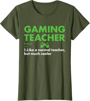 Gamer Teacher Definition Gaming Men Women