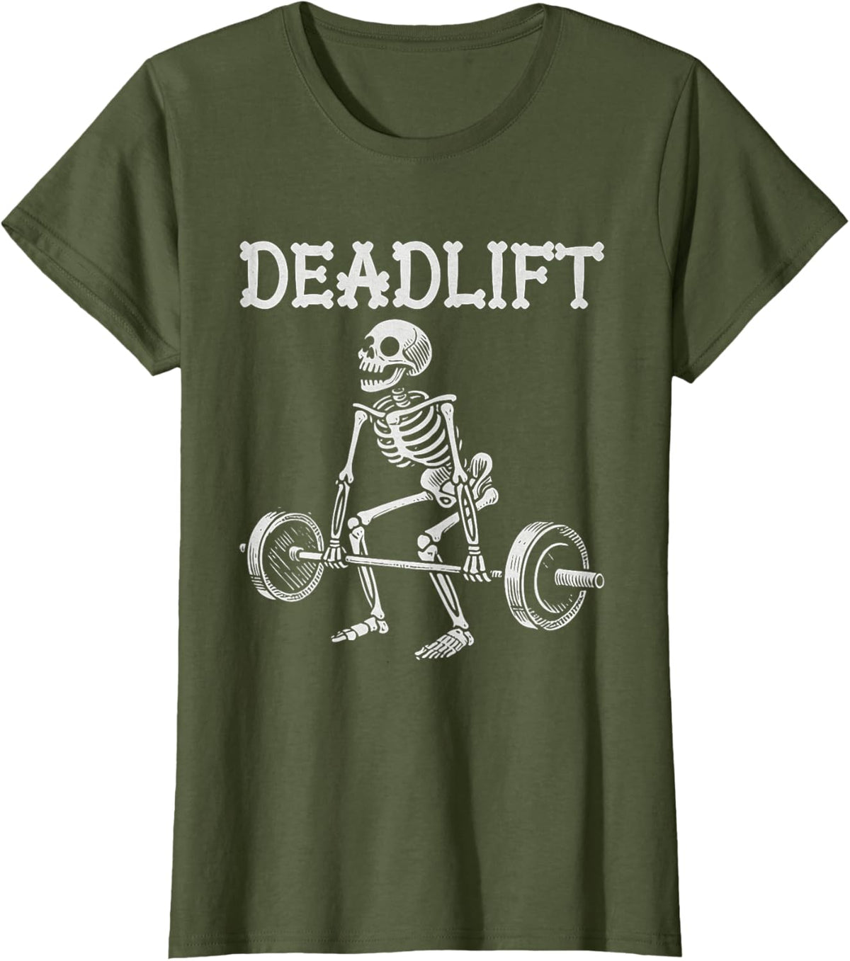 Deadlift Funny Halloween Skeleton Weight Lifting Workout