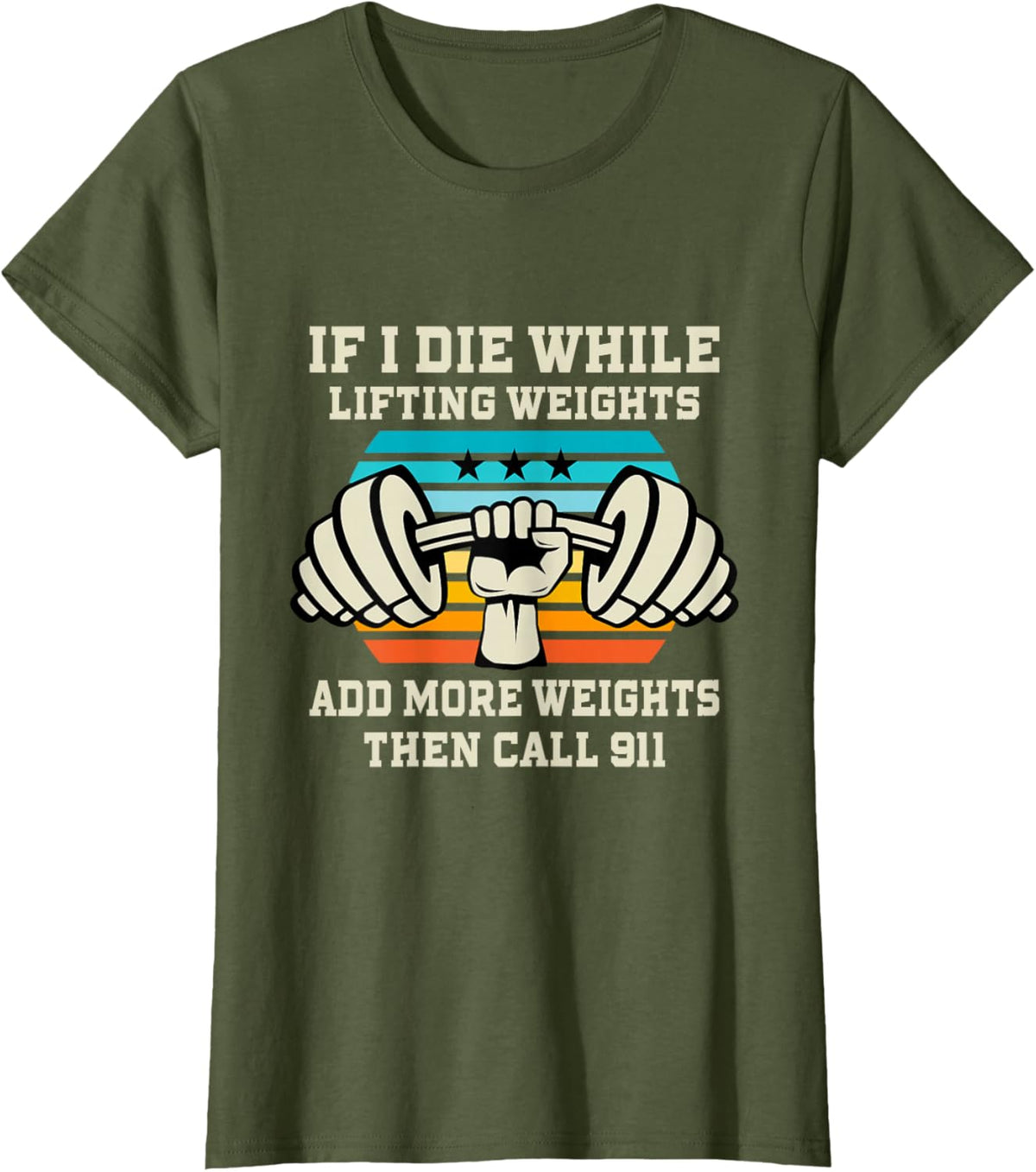 If I Die While Lifting Weights - Funny Workout &amp; Gym Gift T-Shirt Small