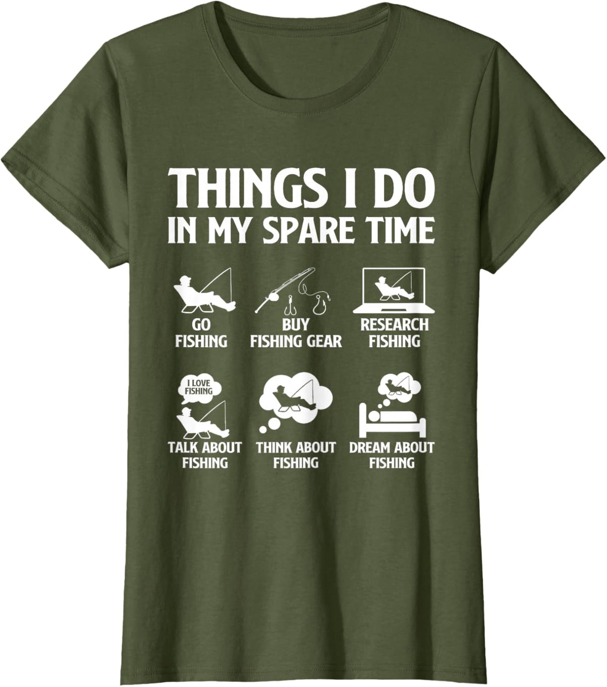 Things I Do in My Spare Time Fishing Boys Men Bass Fishing