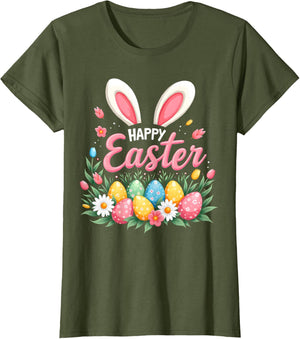 Happy Easter Bunny Spring Easter Egg Easter Shirts For Women