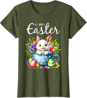 Bunny Egg Hunt Happy Easter Cute Spring Christian Holiday