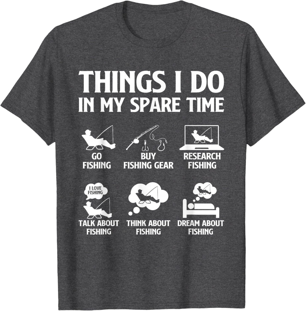 Things I Do in My Spare Time Fishing Boys Men Bass Fishing