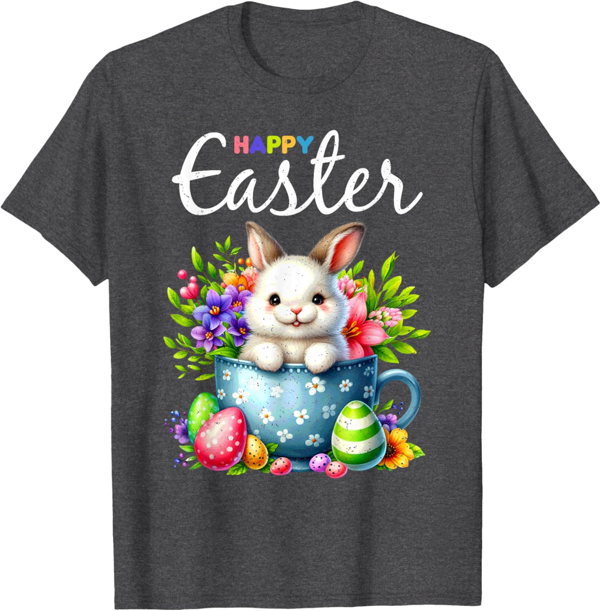 Bunny Egg Hunt Happy Easter Cute Spring Christian Holiday