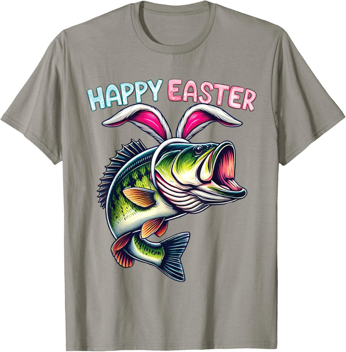 Fisherman Bunny Ears Funny Fish Easter Holiday Eggs Fishing