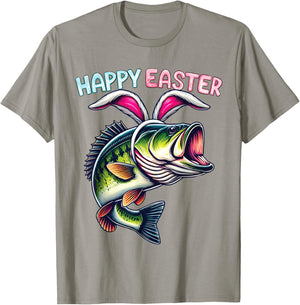 Fisherman Bunny Ears Funny Fish Easter Holiday Eggs Fishing