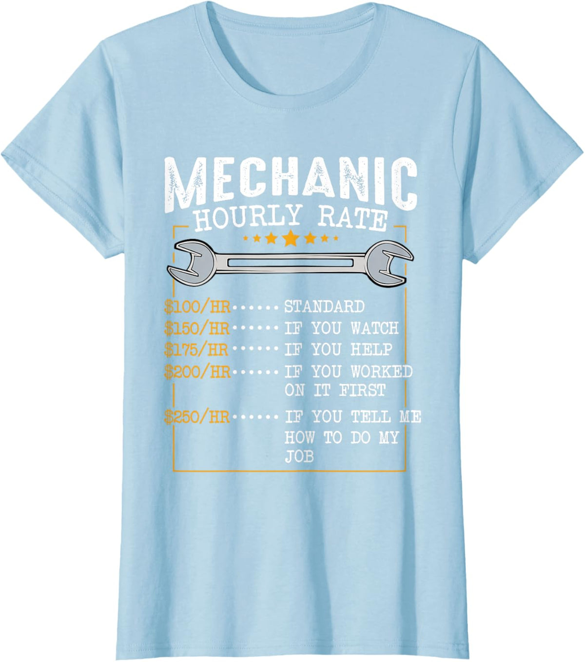 Mechanic Hourly Rate Car Mechatronics Engineer Profession Car Gift