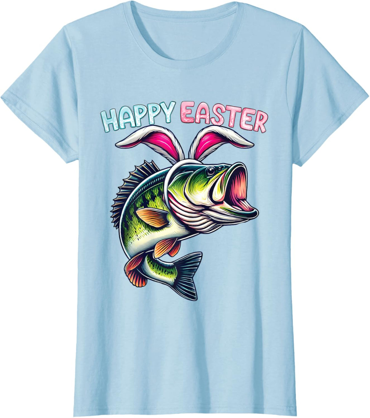 Fisherman Bunny Ears Funny Fish Easter Holiday Eggs Fishing