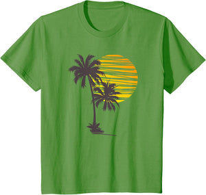 Beach Palm Tree T-Shirt Nice Funny Holiday Summer Holiday