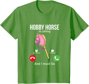 Funny Hobby Horsing Gifts For Hobby Horse Riders Unisex-Adult Black Cotton Blend T-Shirt Small Classic Fit Short Sleeve