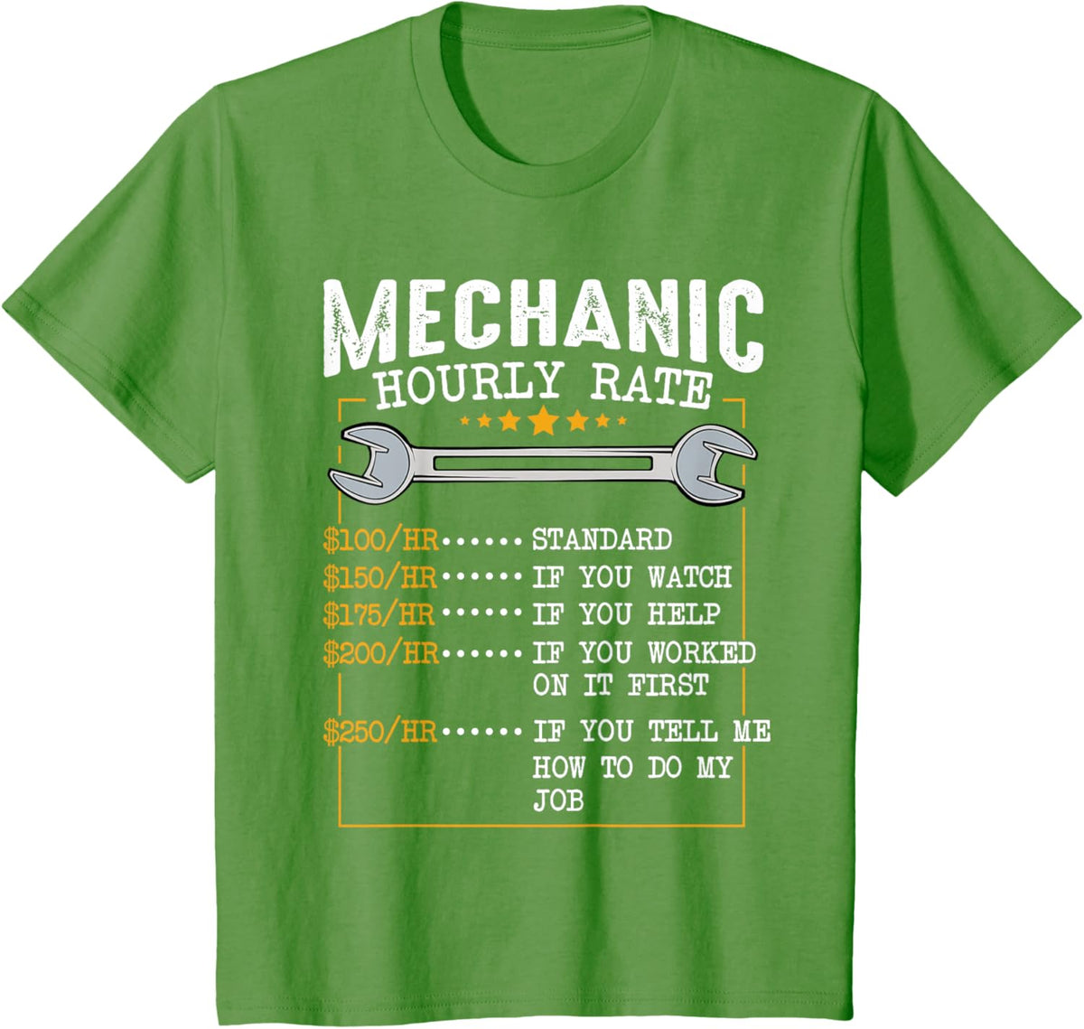 Mechanic Hourly Rate Car Mechatronics Engineer Profession Car Gift
