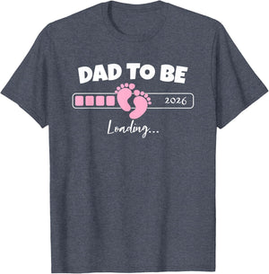 Dad to Be 2026 Loading Pink Little Girl Pregnancy Reveal