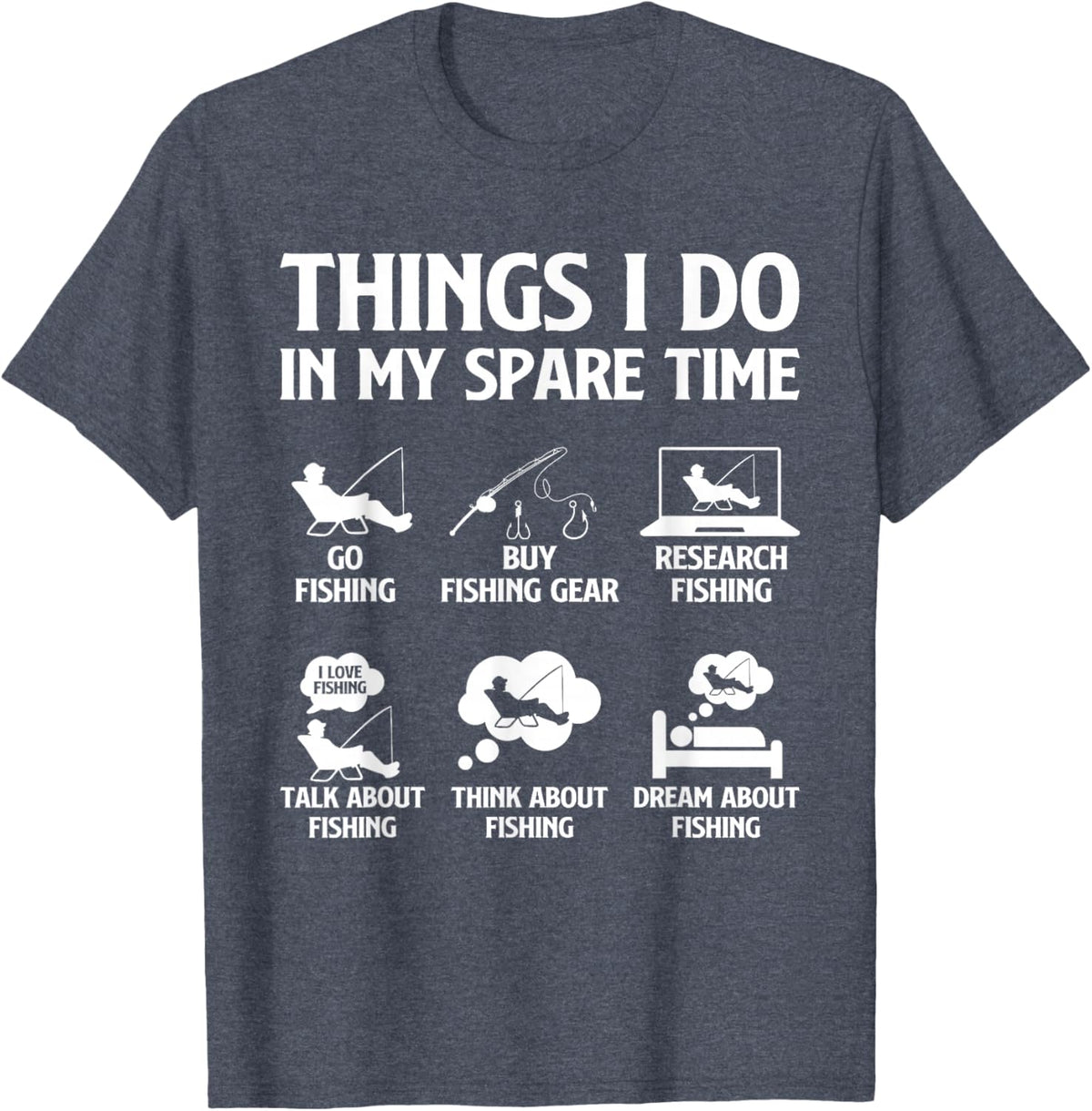 Things I Do in My Spare Time Fishing Boys Men Bass Fishing