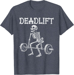 Deadlift Funny Halloween Skeleton Weight Lifting Workout