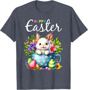 Bunny Egg Hunt Happy Easter Cute Spring Christian Holiday