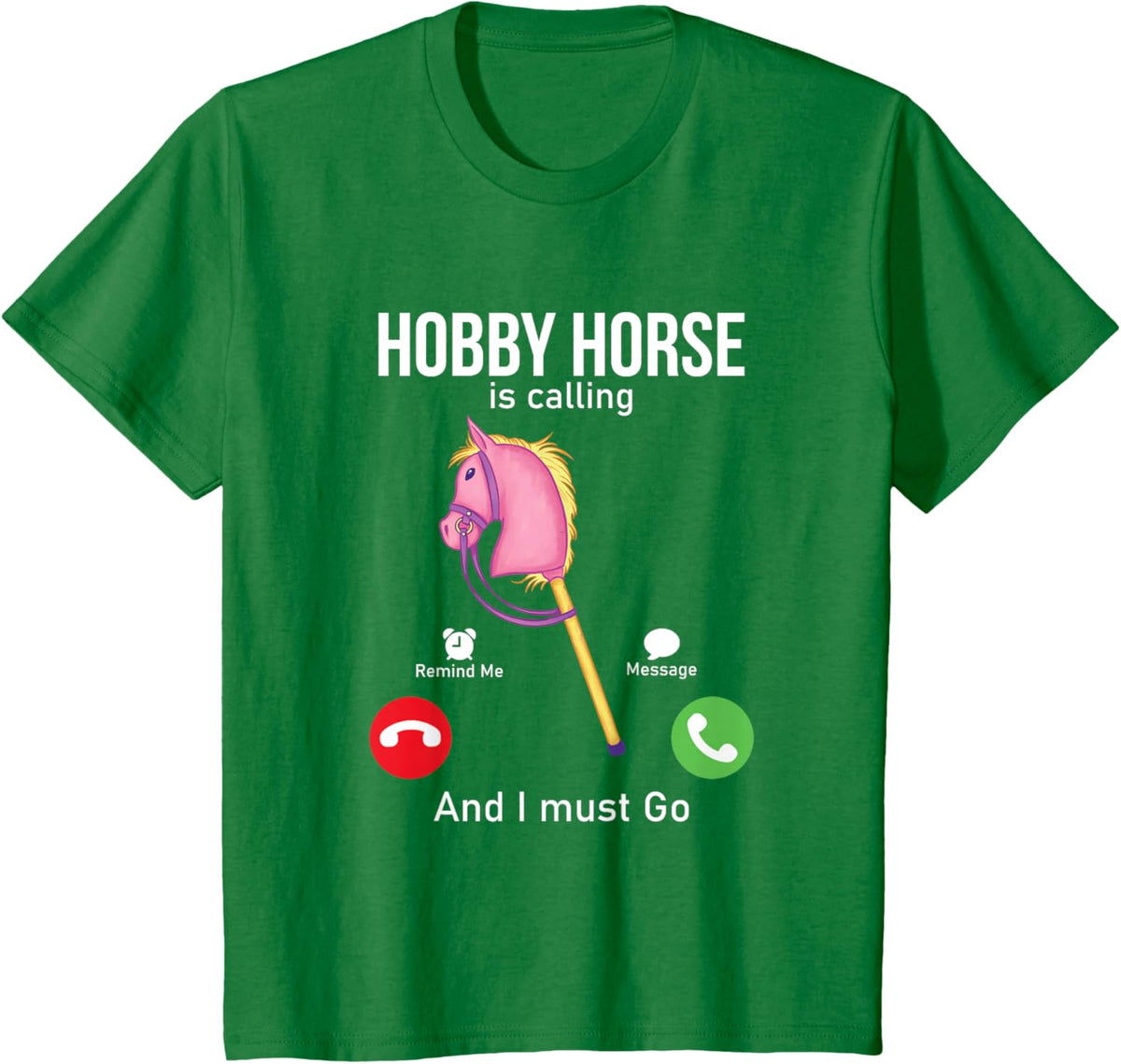 Funny Hobby Horsing Gifts For Hobby Horse Riders Unisex-Adult Black Cotton Blend T-Shirt Small Classic Fit Short Sleeve