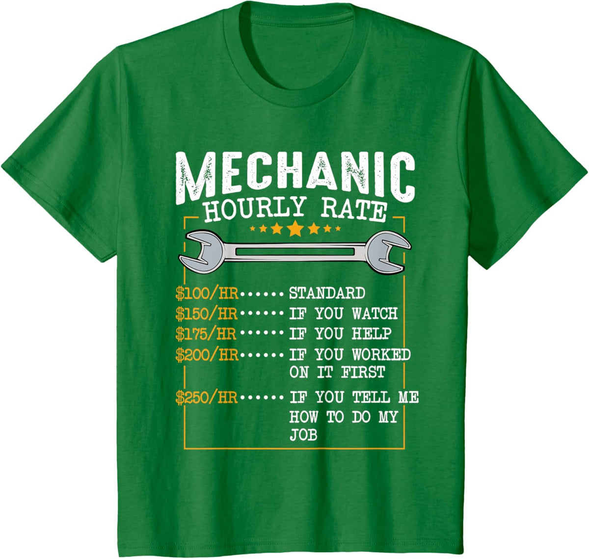Mechanic Hourly Rate Car Mechatronics Engineer Profession Car Gift