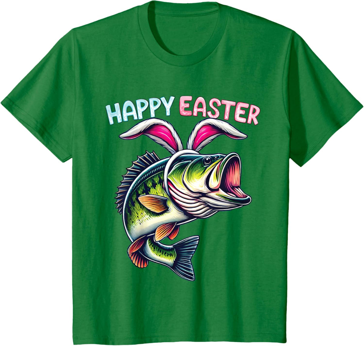 Fisherman Bunny Ears Funny Fish Easter Holiday Eggs Fishing