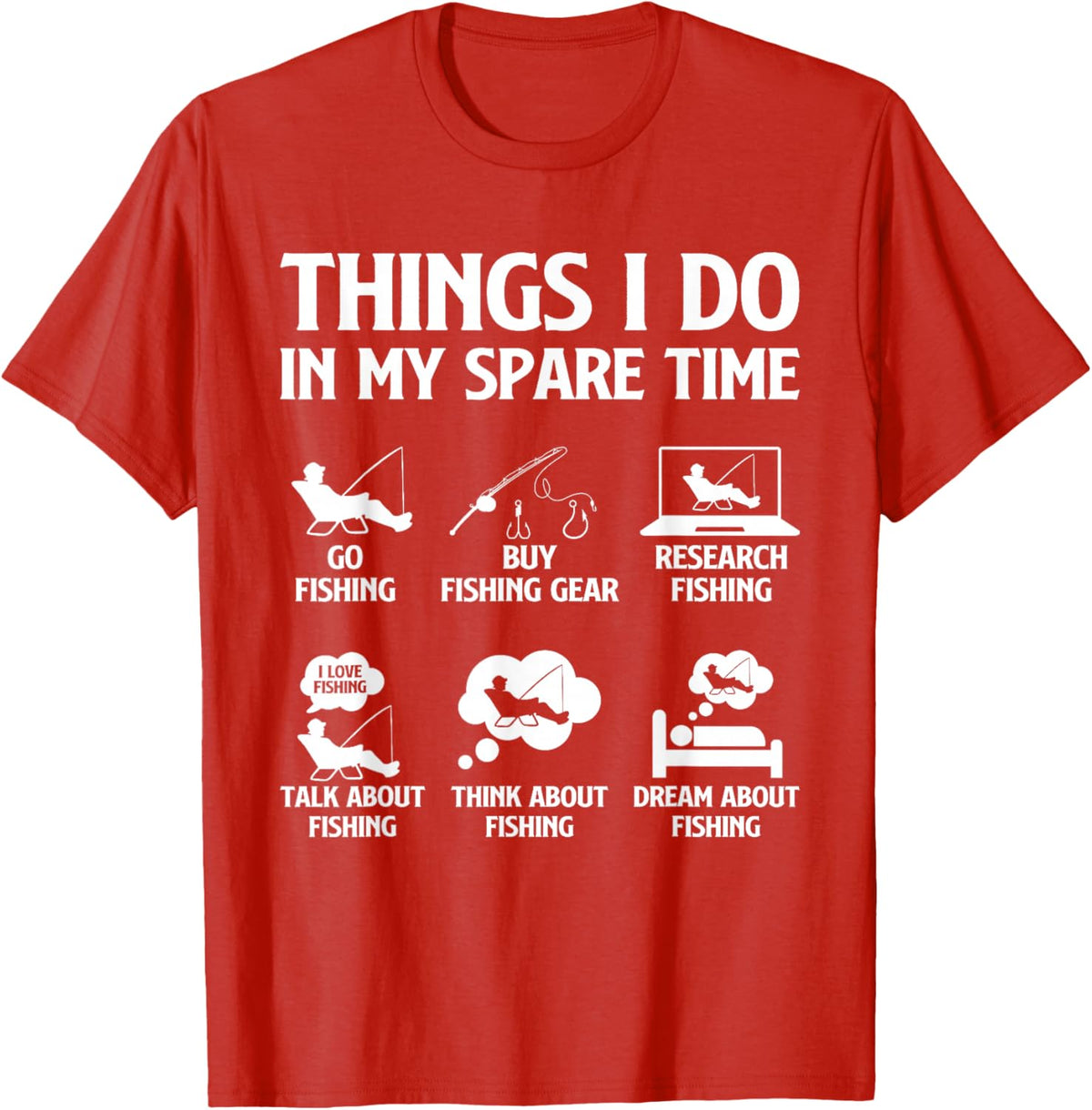 Things I Do in My Spare Time Fishing Boys Men Bass Fishing