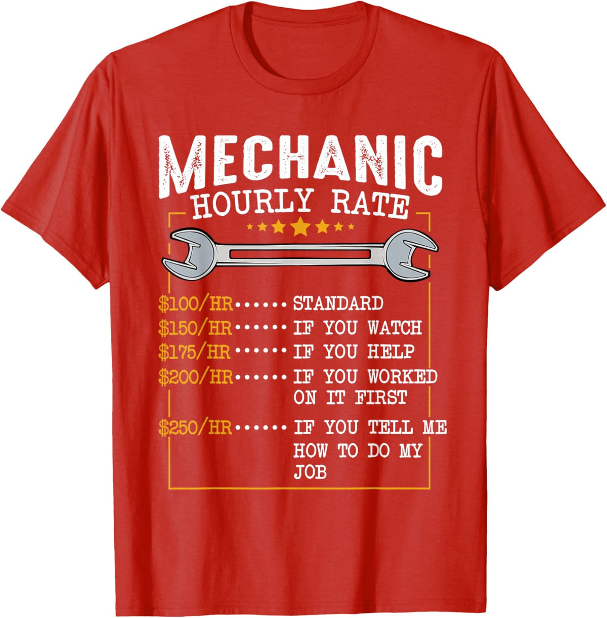 Mechanic Hourly Rate Car Mechatronics Engineer Profession Car Gift