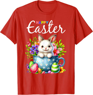 Bunny Egg Hunt Happy Easter Cute Spring Christian Holiday