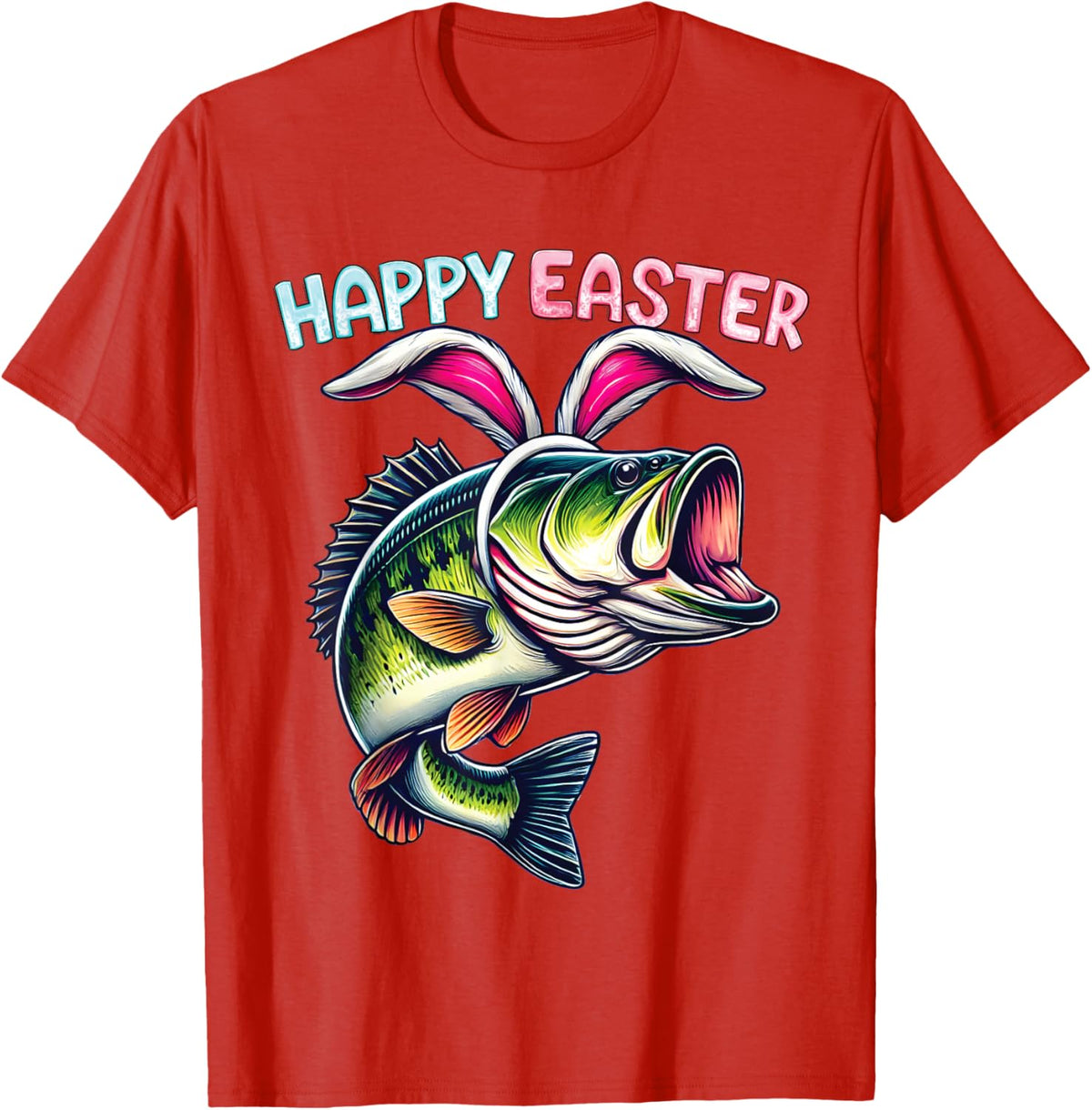 Fisherman Bunny Ears Funny Fish Easter Holiday Eggs Fishing