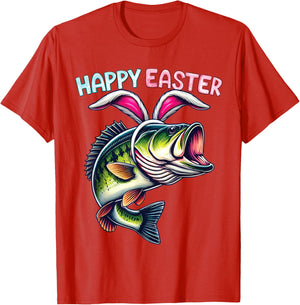 Fisherman Bunny Ears Funny Fish Easter Holiday Eggs Fishing