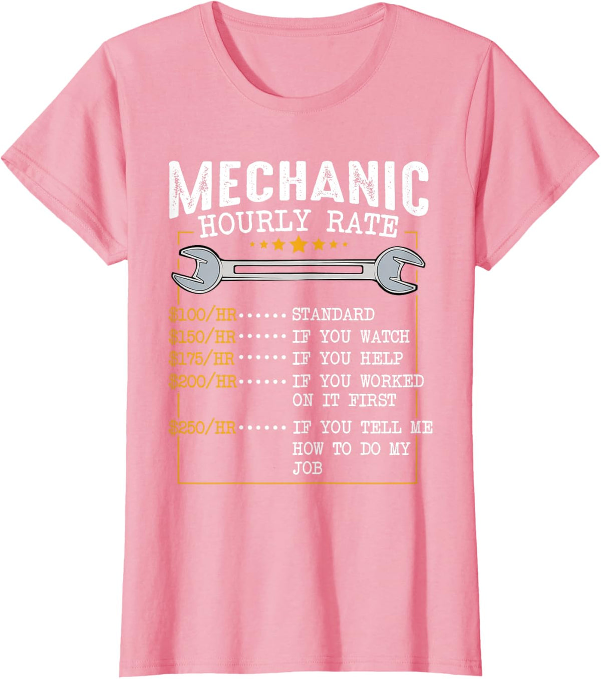 Mechanic Hourly Rate Car Mechatronics Engineer Profession Car Gift
