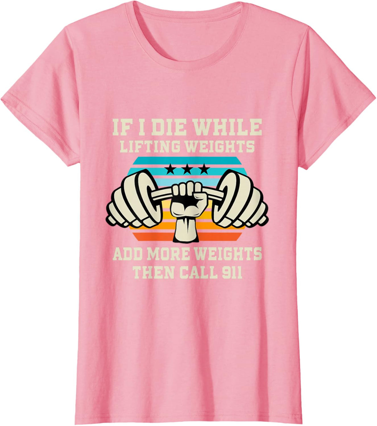 If I Die While Lifting Weights - Funny Workout &amp; Gym Gift T-Shirt Small