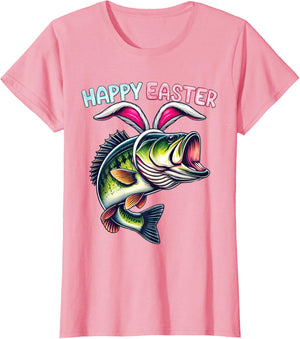 Fisherman Bunny Ears Funny Fish Easter Holiday Eggs Fishing