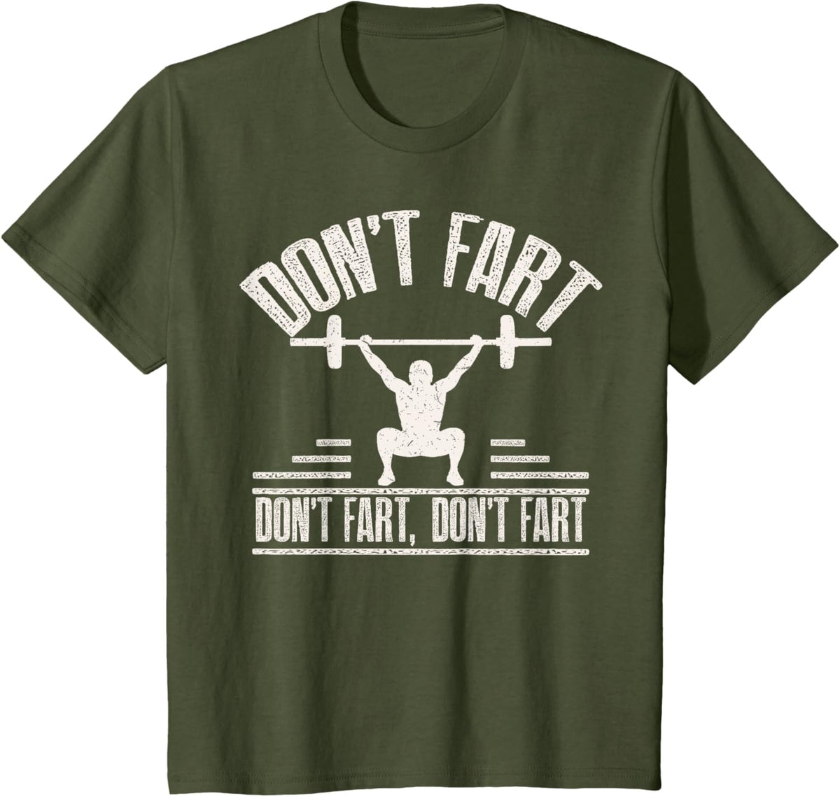 Don't Fart Funny Fitness Gym Workout Weights Squat