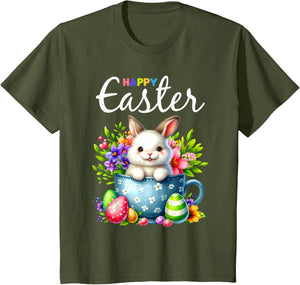 Bunny Egg Hunt Happy Easter Cute Spring Christian Holiday