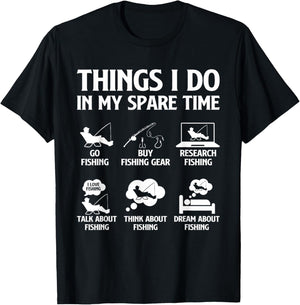 Things I Do in My Spare Time Fishing Boys Men Bass Fishing