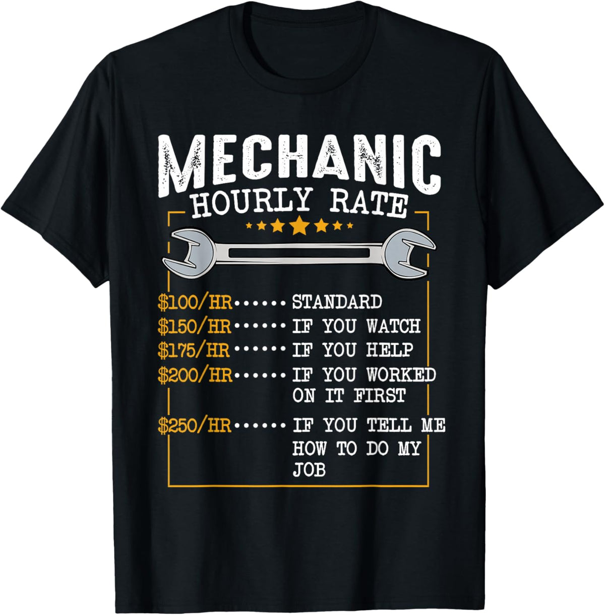Mechanic Hourly Rate Car Mechatronics Engineer Profession Car Gift