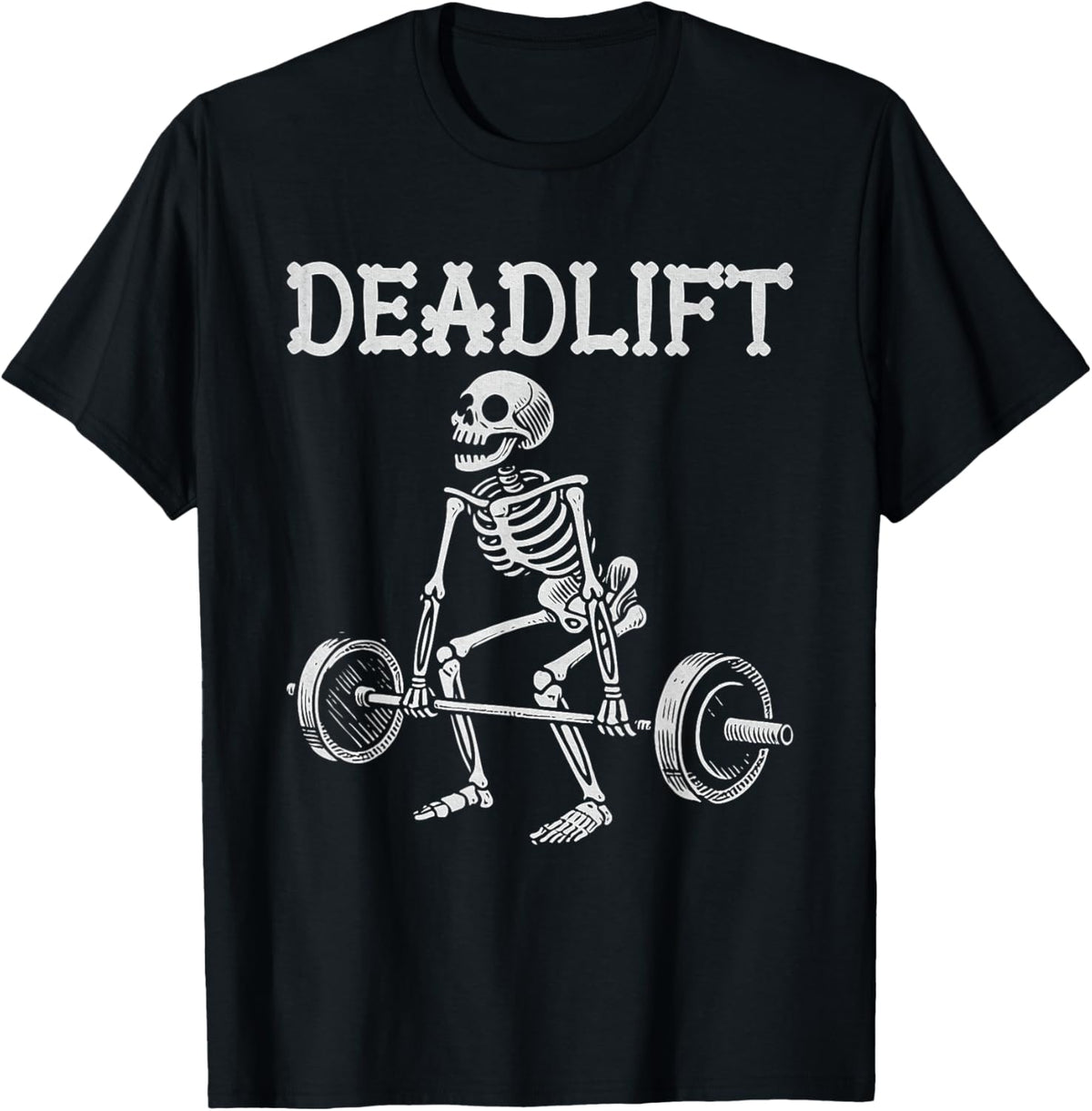 Deadlift Funny Halloween Skeleton Weight Lifting Workout