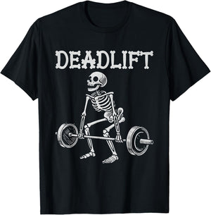 Deadlift Funny Halloween Skeleton Weight Lifting Workout