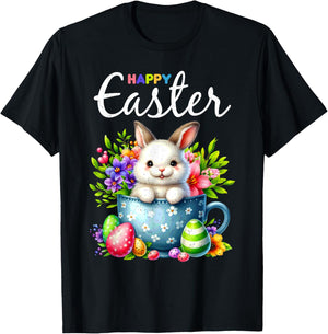 Bunny Egg Hunt Happy Easter Cute Spring Christian Holiday