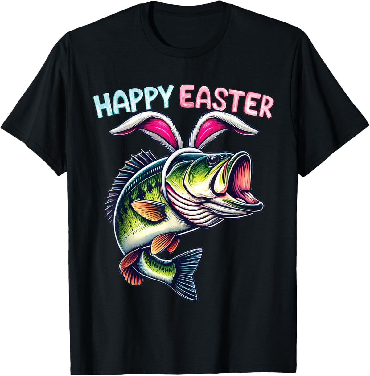 Fisherman Bunny Ears Funny Fish Easter Holiday Eggs Fishing