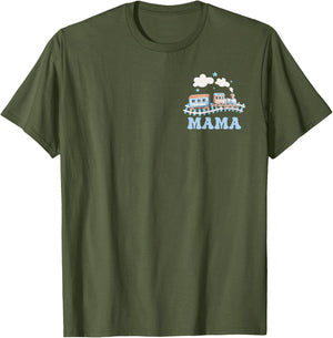 Mama First Birthday Boy Girl Train Railroad Family Matching