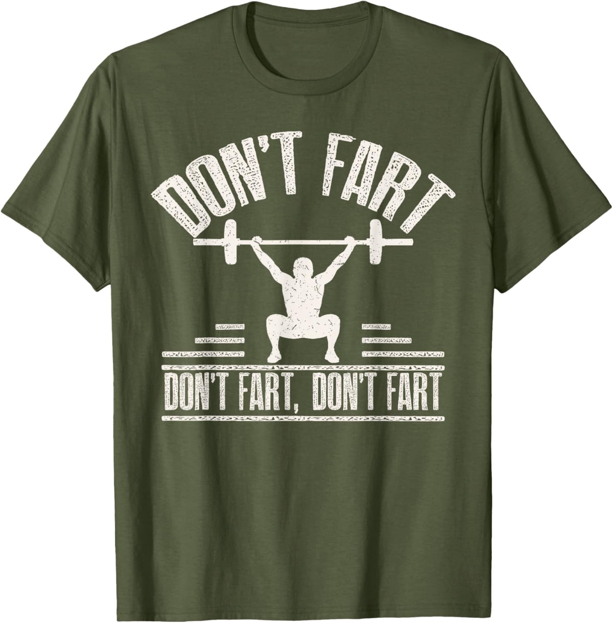Don't Fart Funny Fitness Gym Workout Weights Squat
