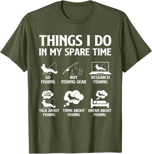 Things I Do in My Spare Time Fishing Boys Men Bass Fishing