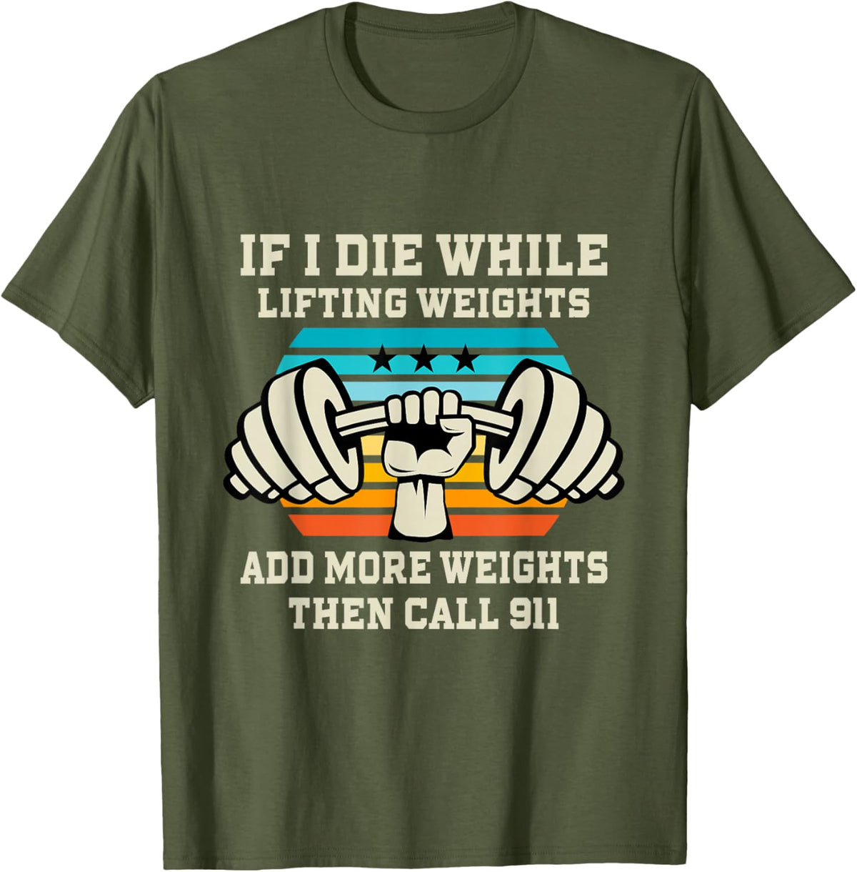 If I Die While Lifting Weights - Funny Workout &amp; Gym Gift T-Shirt Small