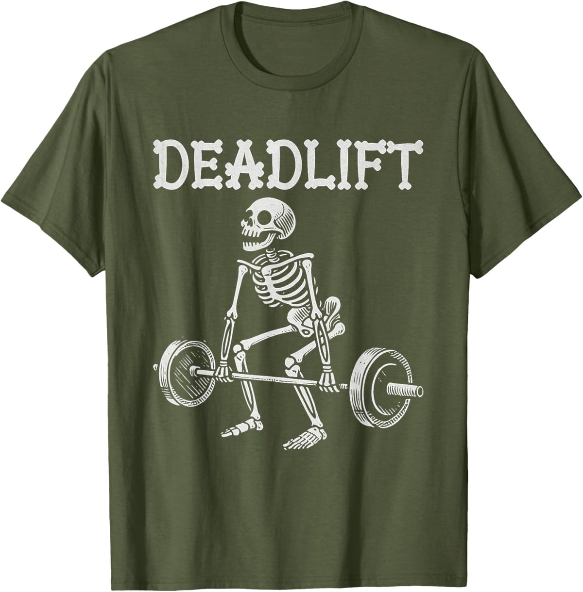 Deadlift Funny Halloween Skeleton Weight Lifting Workout