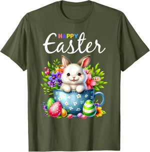 Bunny Egg Hunt Happy Easter Cute Spring Christian Holiday