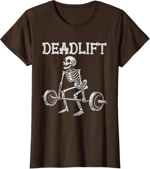 Deadlift Funny Halloween Skeleton Weight Lifting Workout