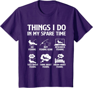 Things I Do in My Spare Time Fishing Boys Men Bass Fishing