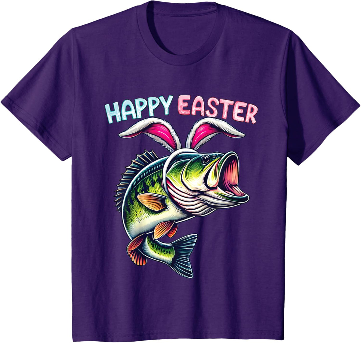 Fisherman Bunny Ears Funny Fish Easter Holiday Eggs Fishing