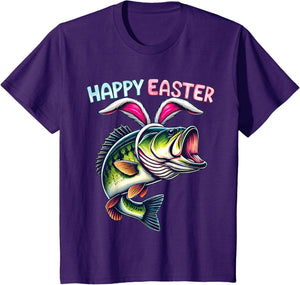 Fisherman Bunny Ears Funny Fish Easter Holiday Eggs Fishing