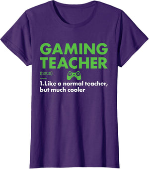 Gamer Teacher Definition Gaming Men Women